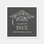 Klasse van Chalkboardverloopdop Napkin Servetten (Voorkant)