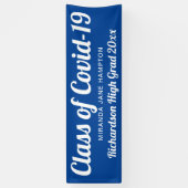 Klasse van Covid-19 Custom Color Afstuderen Banner (Verticaal)