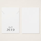 Klasse van de 2019 Afstuderen Ketting Display Card Visitekaartje (Voorkant /achterkant)