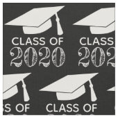 Klasse van de 2020 Graduation Cap Black Stof (Close Up)