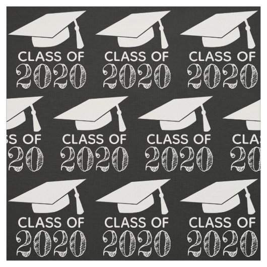 Klasse van de 2020 Graduation Cap Black Stof (Swatch)
