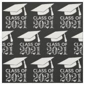 Klasse van de 2021 Graduation Cap Black Stof (Swatch)