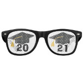 Klasse van de 2021 Senior Graduation Party Retro Zonnebril (Voorkant)