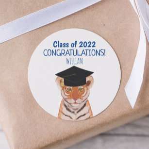 Klasse van de 2022 Congrats Tiger Cub Ronde Sticker