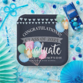 Klasse van de 2023 Celebration Balloon Graduation Papieren Bordje (Feest)