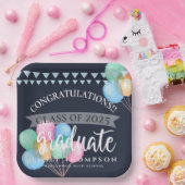 Klasse van de 2023 Celebration Balloon Graduation Papieren Bordje (Feest)