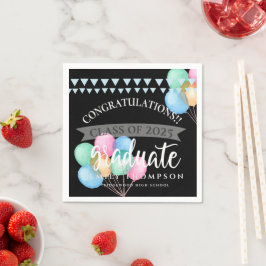 Klasse van de 2023 Celebration Balloon Graduation  Servet