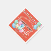 Klasse van de 2023 Celebration Balloon Graduation  Servet (Hoek)