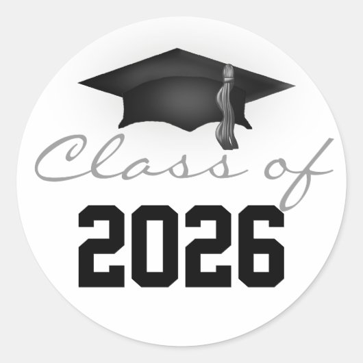 Klasse van de 2023 Graduation Cap Ronde Sticker (Voorkant)