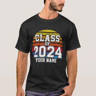 Klasse van de 2024 Retro-zonnebank T-shirt