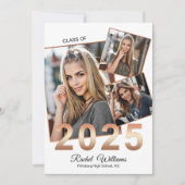 Klasse van de 2025 Afstuderen partijaankondiging Aankondiging (Voorkant)