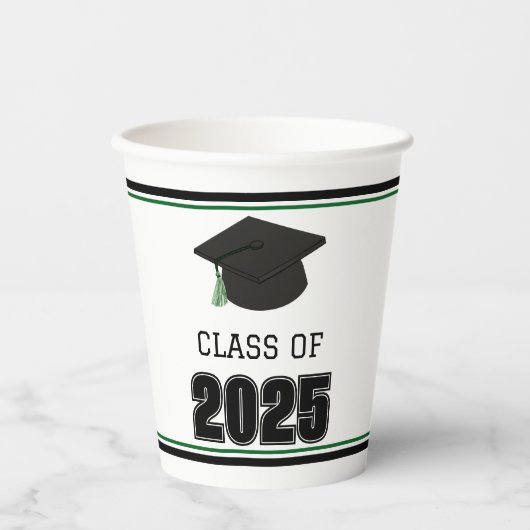 Klasse van de 2025 Green Paper Cup Papieren Bekers (Voorkant)