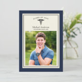 Klasse van de 2025 Medical School Graduation Party Kaart (Staand voorkant)