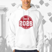 Klasse van de 2025  Rode Badge Hoodie
