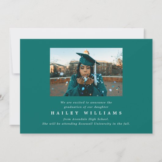 Klasse van de Aankondiging van het Afstuderen van (Achterkant)