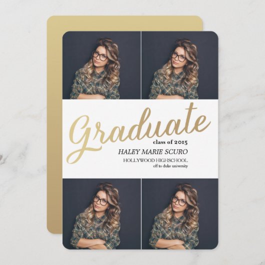 KLASSE VAN DE AANkondiging van het Afstuderen van (Voorkant / Achterkant)