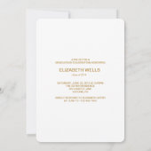 Klasse van de aankondiging van het Afstuderen van  (Achterkant)