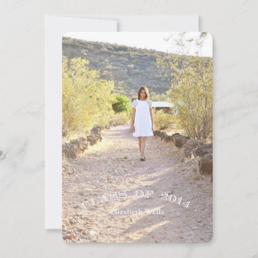 Klasse van de aankondiging van het Afstuderen van  (Voorkant)