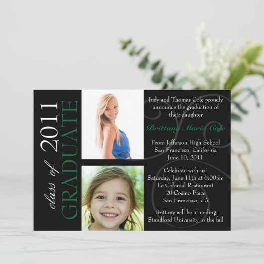 Klasse van de Afstuderen aankondiging van 2011 (Staand voorkant)