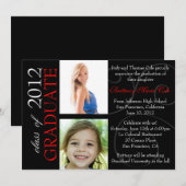 Klasse van de Afstuderen aankondiging van 2012 (Voorkant / Achterkant)