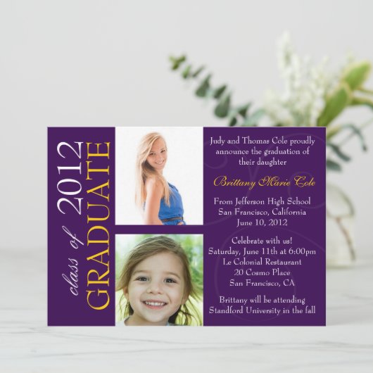 Klasse van de Afstuderen aankondiging van 2012 (Staand voorkant)