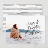 Klasse van de afstuderen aankondiging van 2018 (Voorkant / Achterkant)