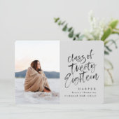 Klasse van de afstuderen aankondiging van 2018 (Staand voorkant)