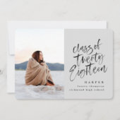 Klasse van de afstuderen aankondiging van 2018 (Voorkant)