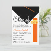 Klasse van de Afstuderen Tassel 2017 (Oranje) Kaart (Staand voorkant)
