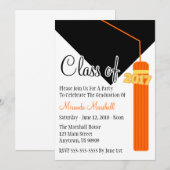 Klasse van de Afstuderen Tassel 2017 (Oranje) Kaart (Voorkant / Achterkant)