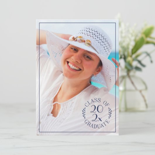 Klasse van de Afstuderen Typografie van de Moderne Aankondiging (Staand voorkant)