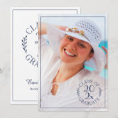 Klasse van de Afstuderen Typografie van de Moderne Aankondiging (Voorkant / Achterkant)