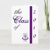 klasse van de afstuderenuitnodiging van 2010 (Voorkant)