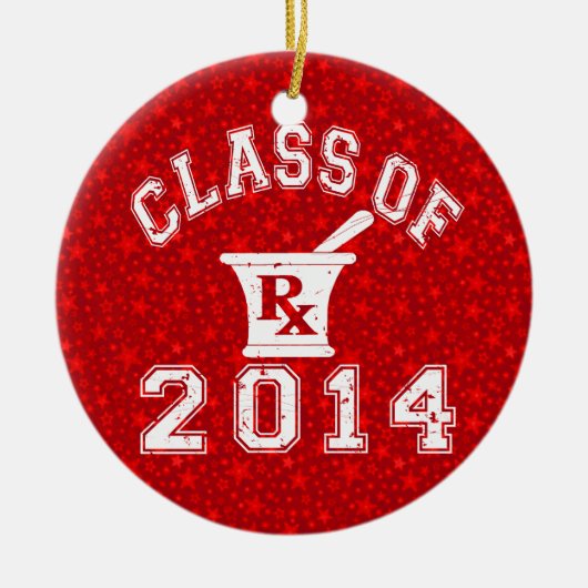 Klasse van de apotheek 2014 keramisch ornament (Voorkant)