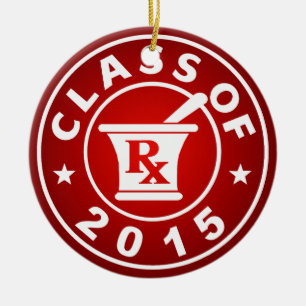 Klasse van de apotheek 2015 keramisch ornament