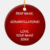 Klasse van de apotheek 2015 keramisch ornament (Achterkant)