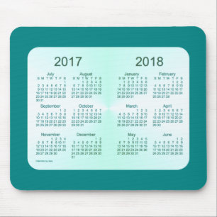 Klasse van de Blauwgroen kalender van 2018 door Ja Muismat