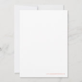 Klasse van de bloemetjespartij van 2014 kaart (Achterkant)