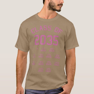 Klasse van de checklist 2035 kool met me preK-kin T-shirt