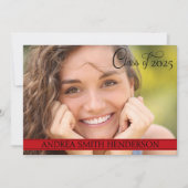 Klasse van de foto High School Afstuderen Aankondi Kaart (Voorkant)