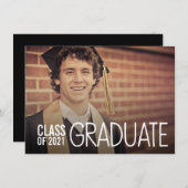 KLASSE VAN DE FOTO INVITE VAN DE PARTIJ VAN DE GRA KAART (Voorkant / Achterkant)