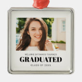 KLASSE VAN DE foto VAN HET AFSTUDEREN Metalen Ornament (Voorkant)