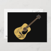 Klasse van de gitaar van 2011 briefkaart (Voorkant / Achterkant)