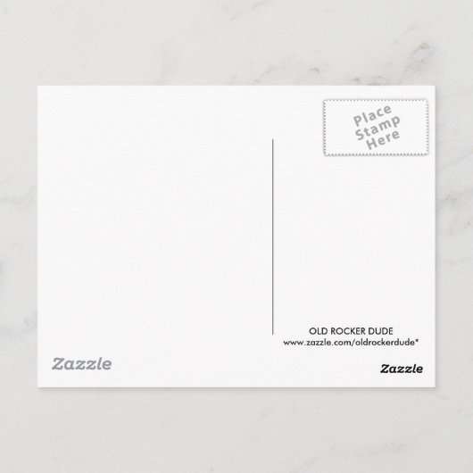 Klasse van de gitaar van 2011 briefkaart (Achterkant)