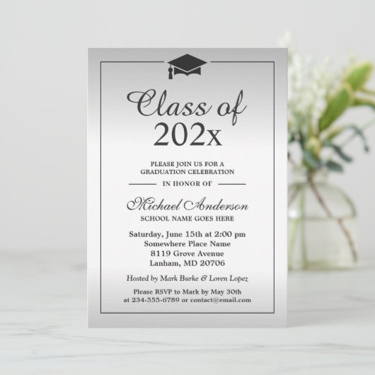 Klasse van de Gradiënt van de Zilver van de Kassy  Kaart (Staand voorkant)