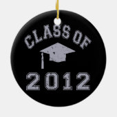 Klasse van de graduatie 2012 - Grijs 2 Keramisch Ornament (Achterkant)