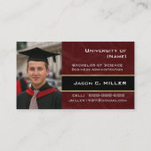 Klasse van de Graduation Name Cards van het Colleg Contactkaartje (Achterkant)