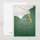 Klasse van de Graduation Party of 2013 White Afstu Kaart (Voorkant / Achterkant)