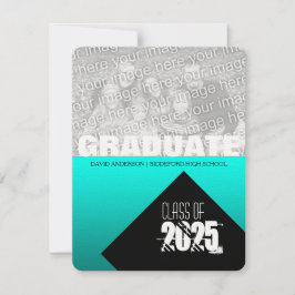 Klasse van de Graduation Party of 2018 Custom Invi Kaart