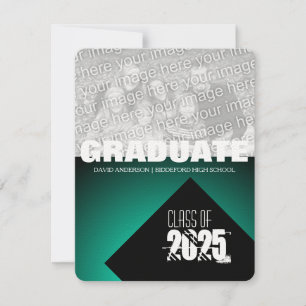 Klasse van de Graduation Party of 2018 Custom Invi Kaart